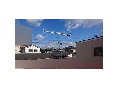福岡市の西区今宿東でFM放送ラジオアンテナ取り付け工事