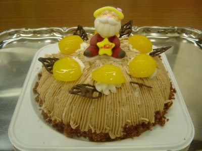 モンブランのクリスマスケーキです。