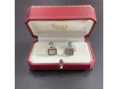 【カフス】カルティエ cartier サントス カフス K18×SS ORETACIER お買取りさせていただきました