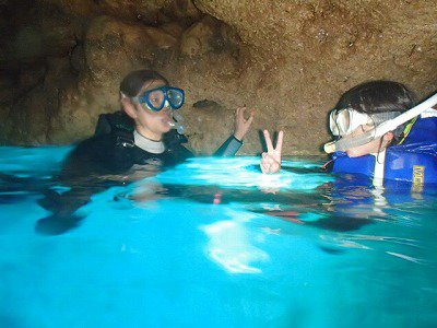 沖縄　ダイビング　青の洞窟　スノーケリング　体験ダイビング