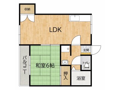 早良区「松尾ハウス」1ＬＤＫ　即入居可能です！