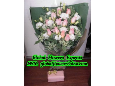 Today delivery a  Pink bouquet to Sheung Wan ，Hong Kong 