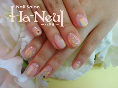 ☆パステルストライプのフレンチＮａｉｌ☆