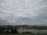 今朝の大和川の風景