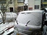 １月２日は雪でした。