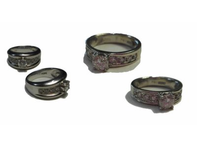 プラチナダイヤ指輪の形をお客様ご希望の形に変えます指輪のリフォーム修理になります。