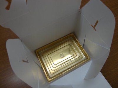 ケーキの金トレー