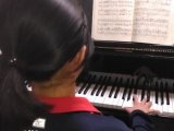 中学生のピアノレッスン
