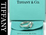 Tiffany/ティファニー オープンハートダイヤリングPT950