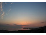 明石　松江海岸の夕日　２