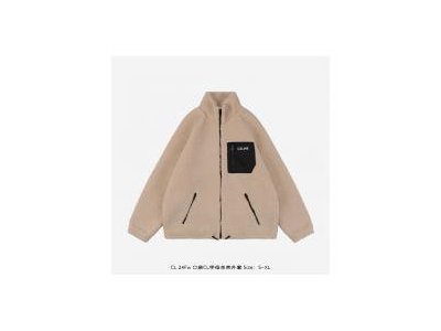 セリーヌ ムートンコート アイボリー ブラックポケット キルティング CELINE