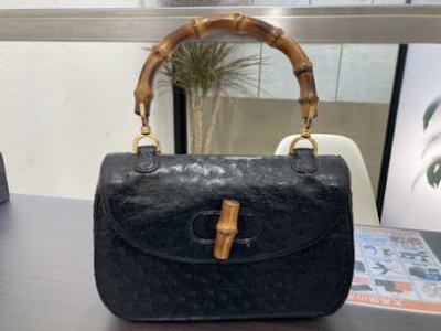 グッチ バンブー オーストリッチバッグご売却頂きました。