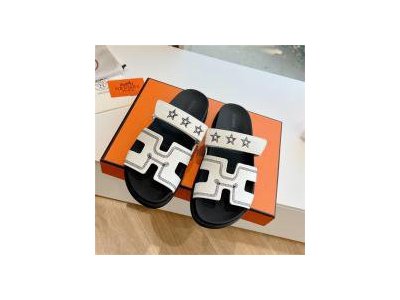 【厳選人気作♪】 HERMES サンダル テクノカーフスキン スター 星 柄 エルメス