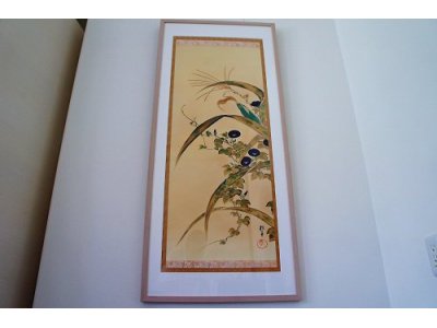 酒井抱一「玉蜀黍朝顔に青蛙図」