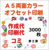 (3000枚）Ａ５★両面カラーチラシ作成～印刷