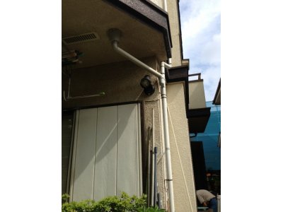 人感センサー付外灯取付工事