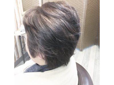 カット×ハイライトカラー×グレージュ！