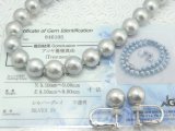 9月28日　展示販売　超激安な　アコヤ黒真珠　ネックレス＆イヤリングセット
