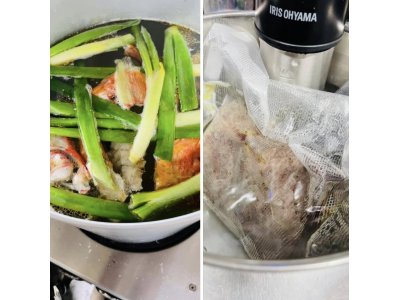 休日だからできる、時間のかかる料理ですよ。