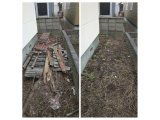 東区伏古にて アパート横の木くずの回収作業 札幌市便利屋タクミ