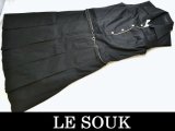 LE SOUK /ルスーク ノースリーブワンピース黒38