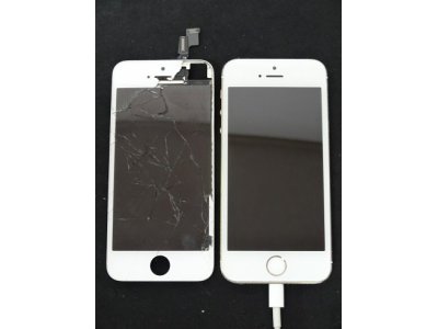 修理事例（iPhone5S フロントパネル割れ）