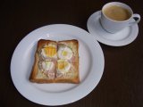 B  モーニング　  　ハム卵トースト＋コーヒーor紅茶