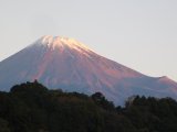 今朝の紅富士