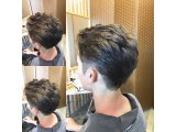 カーキアッシュ×ツーブロ!