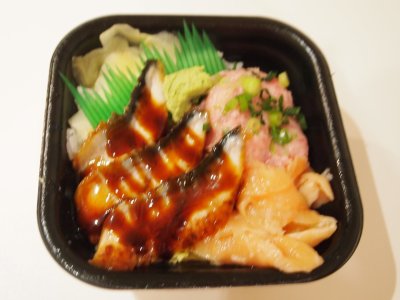 8/16(火)17(水)のお祭り丼 ◆うなぎの蒲焼き＆大とろサーモン＆ネギトロ丼◆