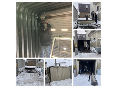 岩見沢市幌向にて車庫の解体作業便利屋タクミ美園店