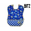 【BIT'Z】ビッツ　レースカー柄お食事エプロン　ブルー(B166422)