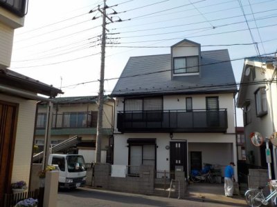 外壁サイディング塗装と張替え川越市 コスモスペイントの屋根遮熱塗装