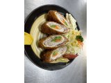 肉野菜巻きカツ定食