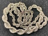 PT850 プラチナネックレス お買取りさせて頂きました。 重量感が違います! 貴金属経験33年 「貴金属の買取」 金町は大黒屋