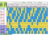 8月のシフト完成