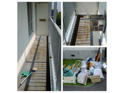 ベランダ 片付け ごみ回収 札幌市豊平区 便利屋タクミ