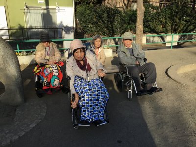 寒さに負けず