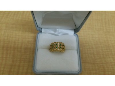 K18指輪買取しました。質岡崎質屋岡崎市貴金属ジュエリー金プラチナダイヤモンド時計ロレックスオメガブランドバックルイヴィトンシャネルエルメス携帯スマートフォン商品券株主優待券図書カードクオカードのお買取は地域No.1安心高価買取&質の大黒屋質岡崎店にお任せ下さい。