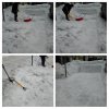 白石区菊水にて駐車場の除雪作業　札幌市便利屋タクミ　