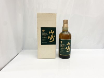 サントリー山崎 ピュアモルトウイスキー 10年 グリーンラベルを買取させていただきました♪