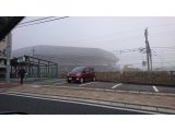 霧の中に浮かぶ京都スタジアム