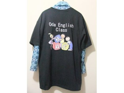 小田英語教室のTシャツを作りました。