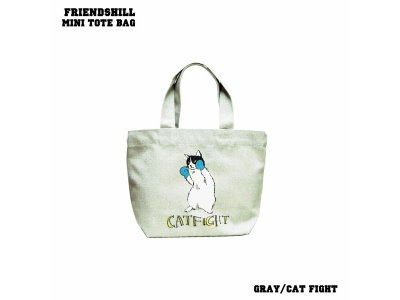 ゆるいイラストが可愛いミニトートバック　FRIENDS HILL MINI TOTE BAG