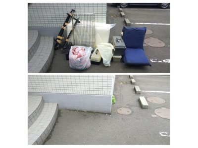 豊平区中の島にて不用品回収 札幌市便利屋タクミ