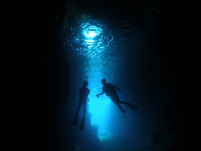 青の洞窟ボート体験ダイビング