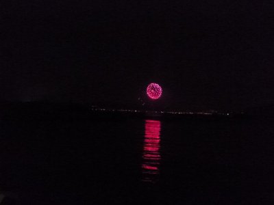 葉山から見た鎌倉の花火大会