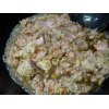鷄そぼろ煮、甘タレで鶏ひき肉を煮付けています。 白菜の浅漬  上田市グルメ