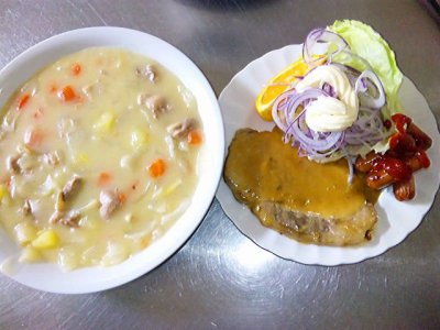 夕食