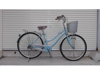 水色の中古自転車